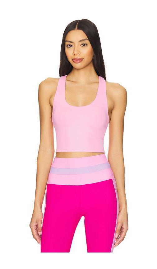 beach riot yara top in pink. - size l (also in xl, xs)