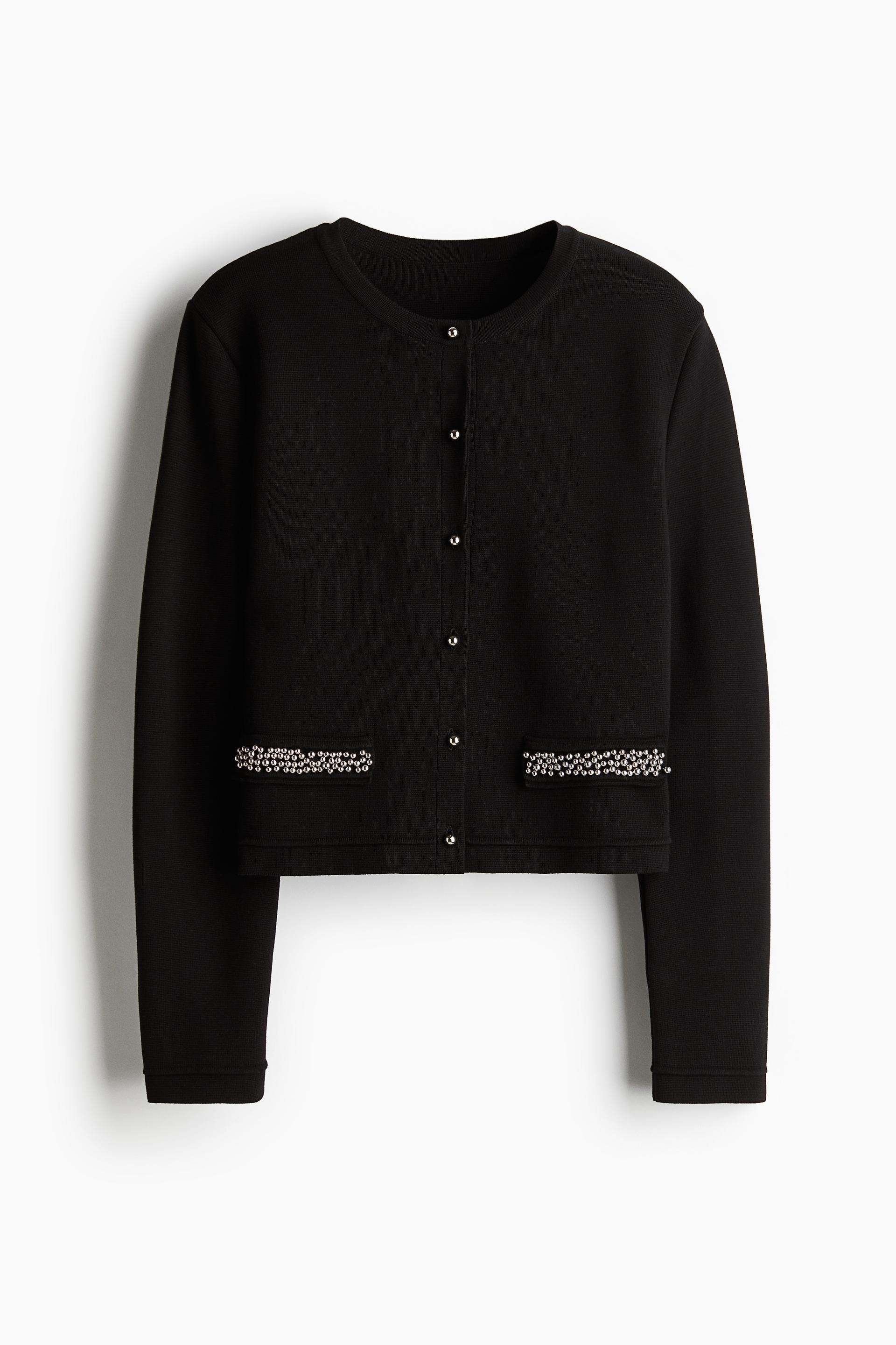 bead-embellished cardigan
