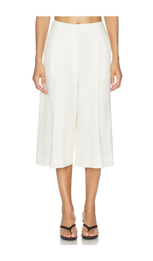 beaufille hugo culotte pant in white. - size 6 (also in 8)