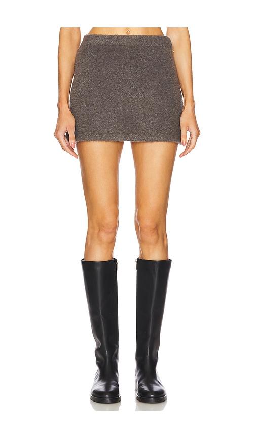 bec + bridge josie mini skirt in charcoal. - size s (also in xs)