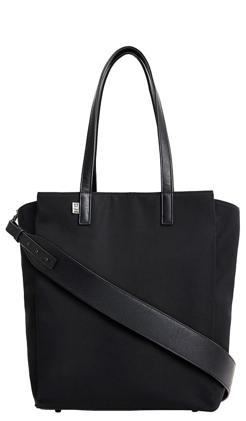 beis the commuter tote in black.