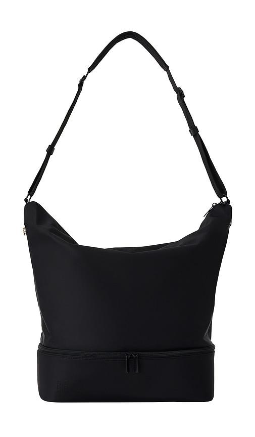 beis the day tripper nylon tote in black.
