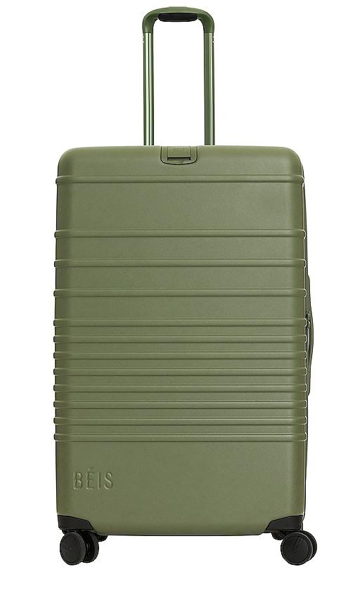 beis the large check-in roller in olive.