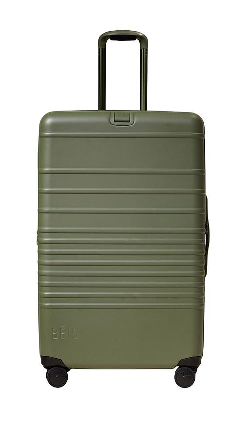 beis the large check-in roller in olive.