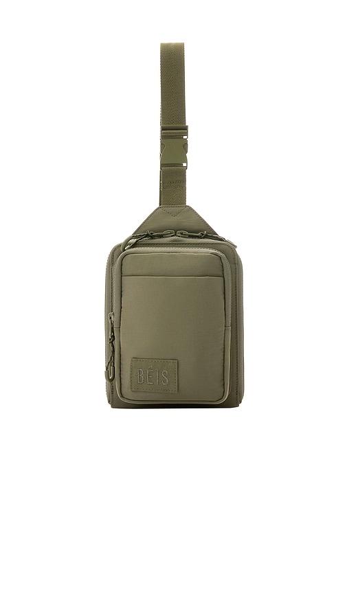 beis the sport sling in olive.