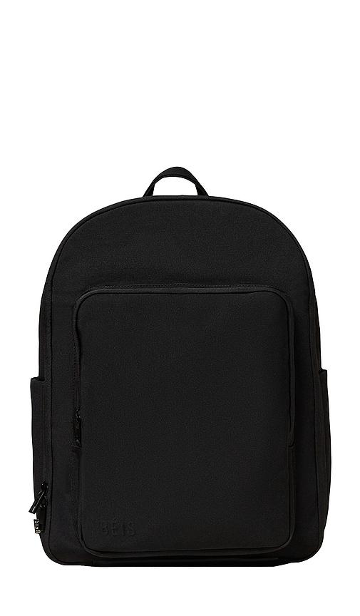 beis the travel backpack in black.