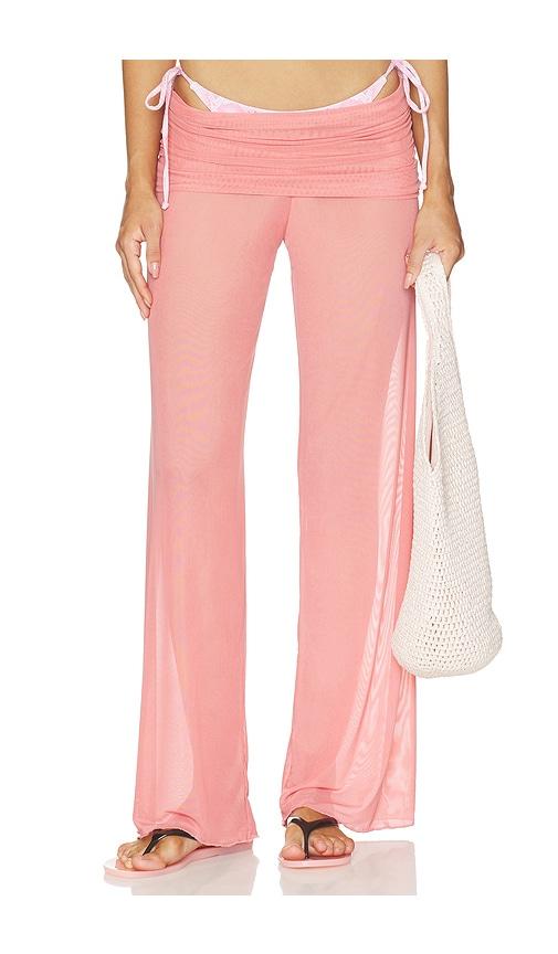 bella venice the addison pant in pink. - size l (also in m)