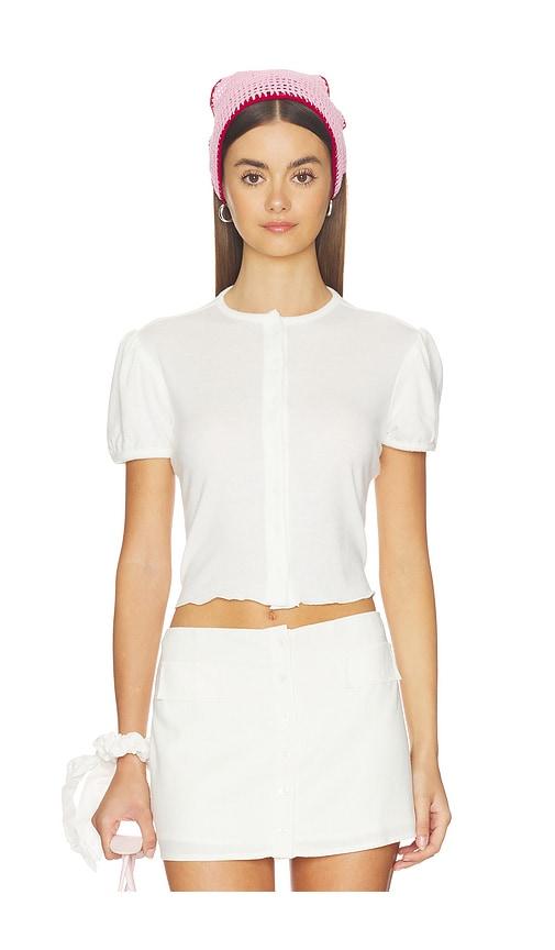 bella venice the boni sweater in white. - size l (also in xs)