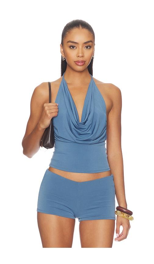 bella venice the elsa top in blue. - size m (also in xs, s)