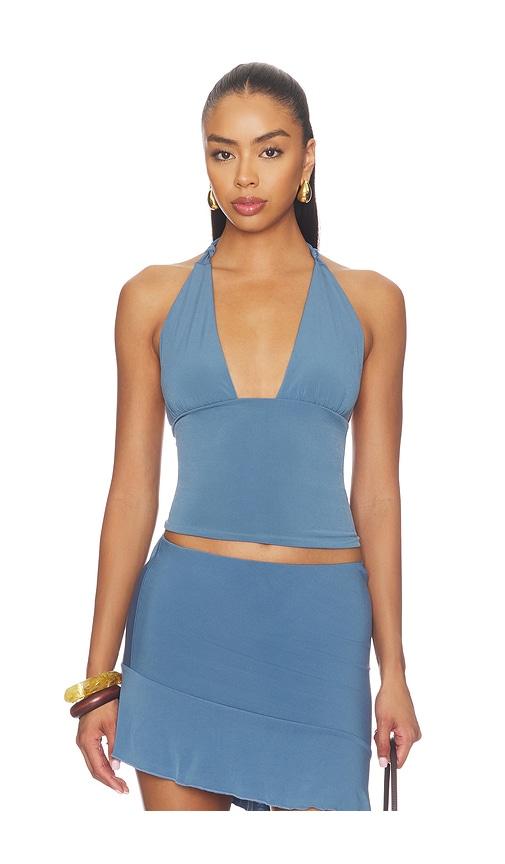 bella venice the jade top in blue. - size m (also in xs, s)