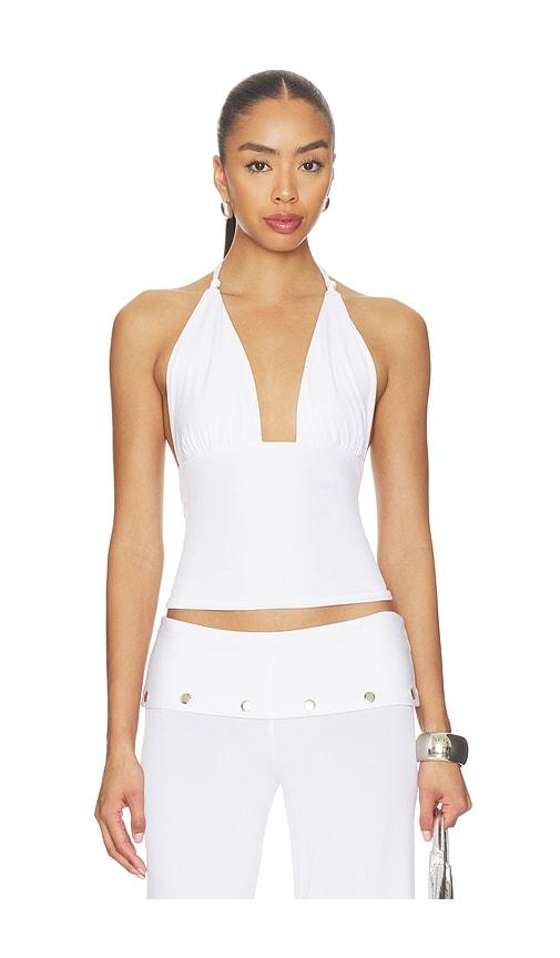 bella venice the jade top in white. - size l (also in xs, s, m)