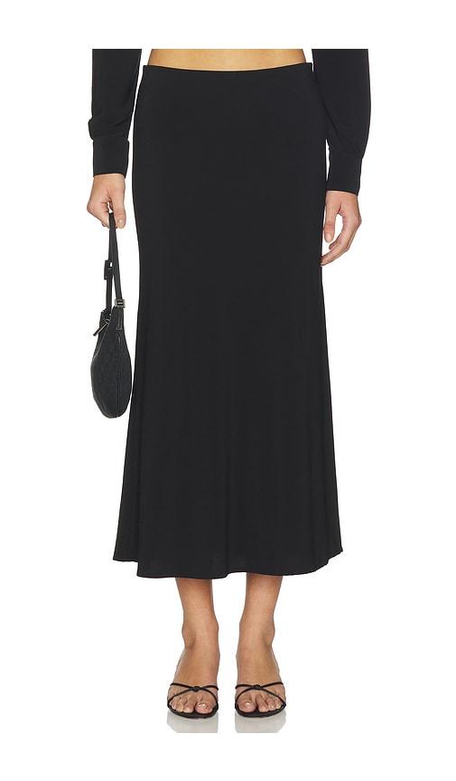 bella venice the jessie slip maxi skirt in black. - size l (also in xs, s, m)