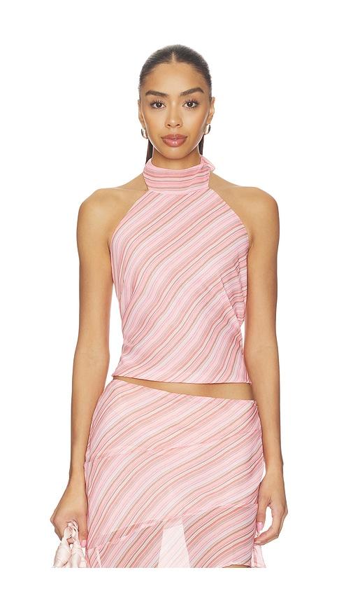 bella venice the piper top in pink. - size m (also in s)