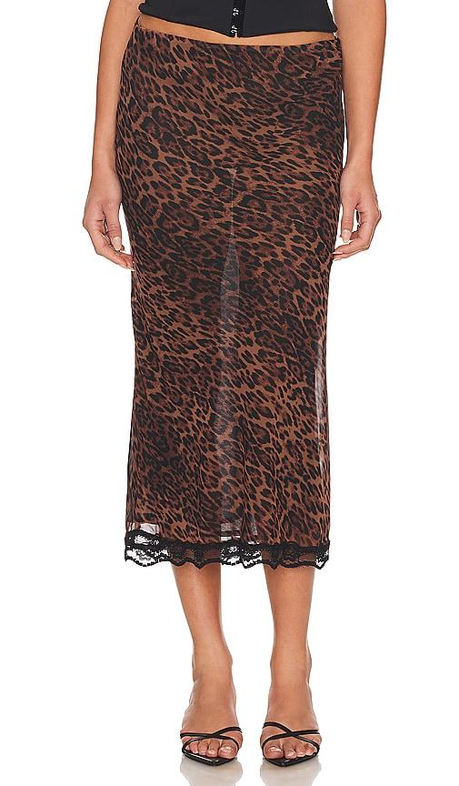 bella venice the roxy skirt in brown. - size l (also in s, m)
