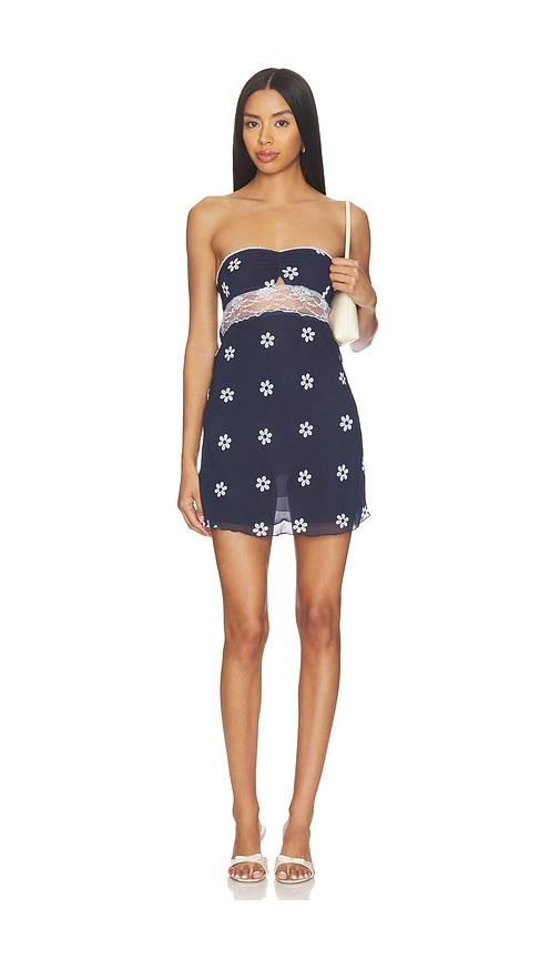 bella venice the scarlet dress in navy. - size m (also in s)