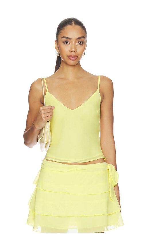 bella venice the sila top in yellow. - size l (also in s, xs)