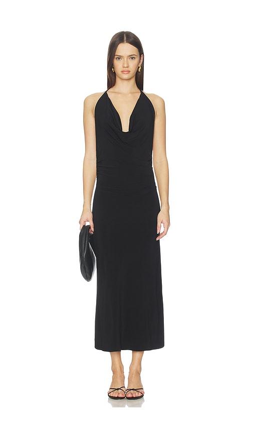 bella venice the soleil maxi dress in black. - size l (also in m)