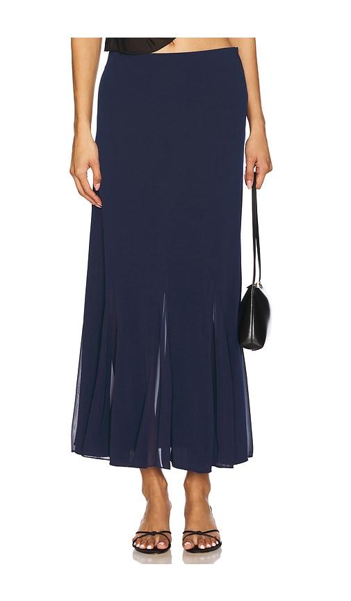 bella venice the vienna slip skirt in navy. - size s (also in xs)