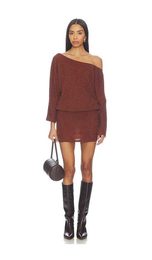 bella venice x revolve izzy sweater dress in brown. - size m (also in xs, s)