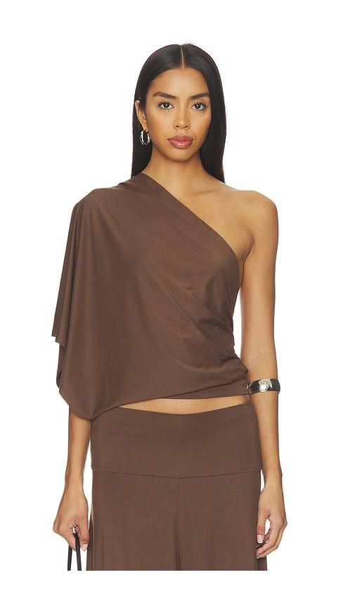 belle anna arden top in brown. - size l (also in xs, m, xl)