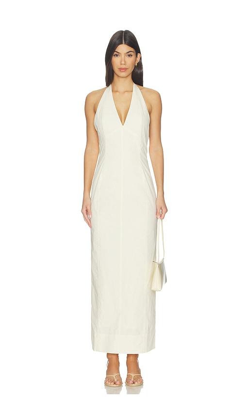 belle anna helia maxi dress in cream. - size 10/l (also in 12/xl, 2/xs, 4/s, 6/sm, 8/m)