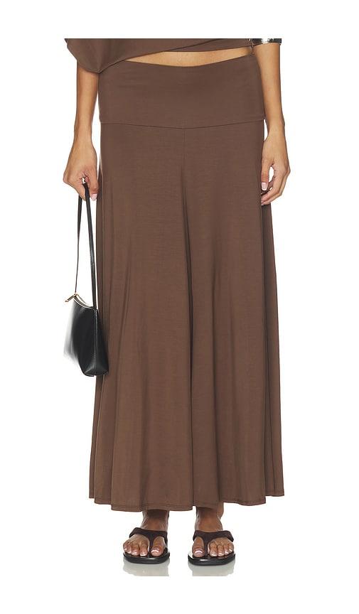 belle anna rumi maxi skirt in brown. - size l (also in xs, s, m, xl)