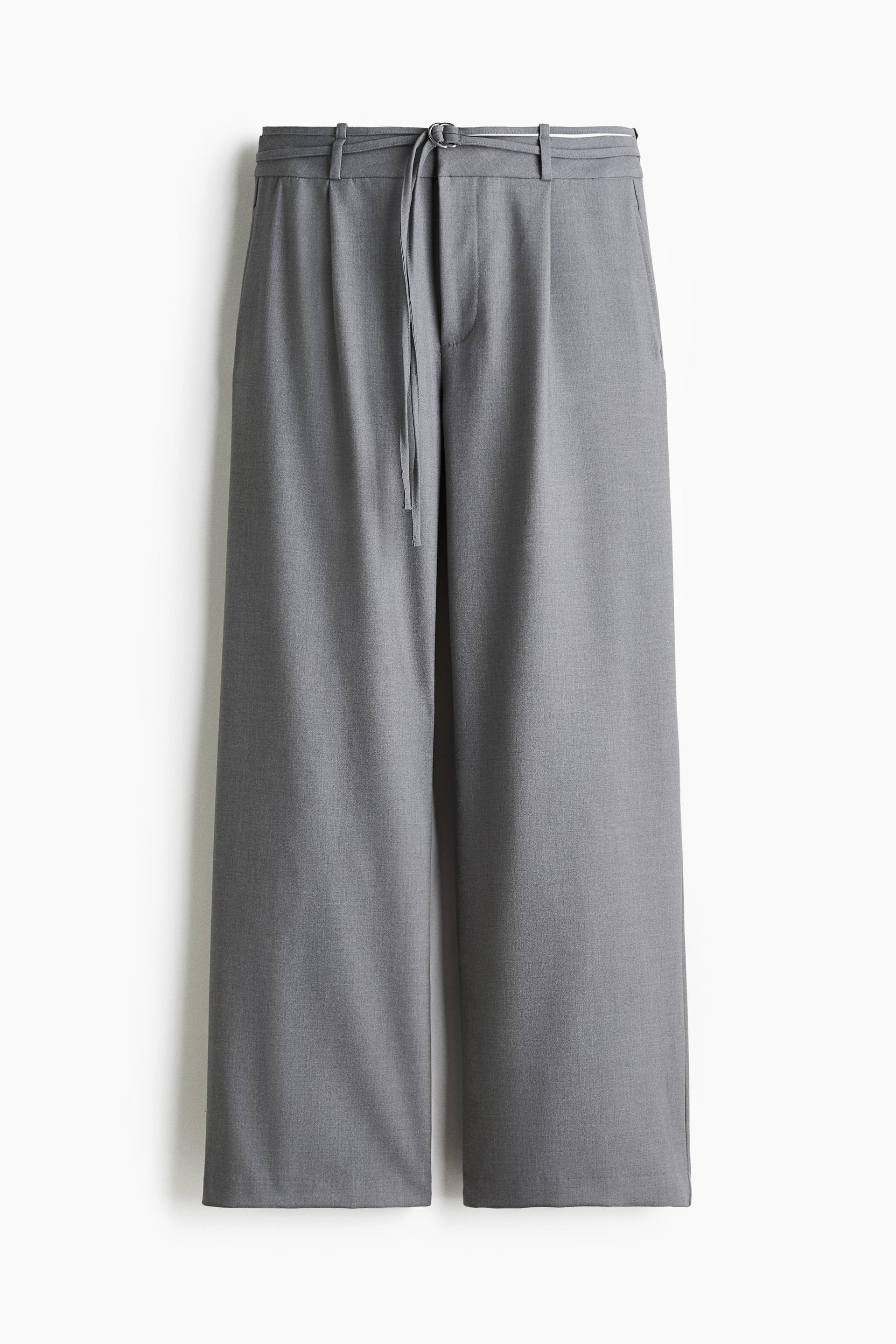belted dress pants