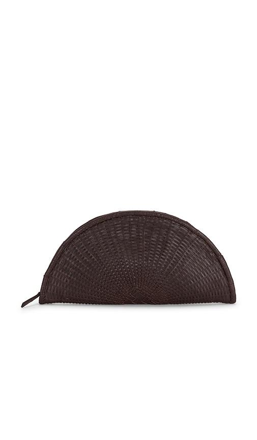 bembien perla clutch in brown.