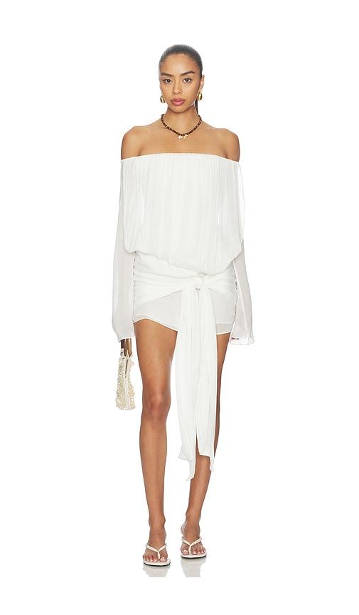 benni bernie mini dress in white. - size l (also in m, s, xl, xs)