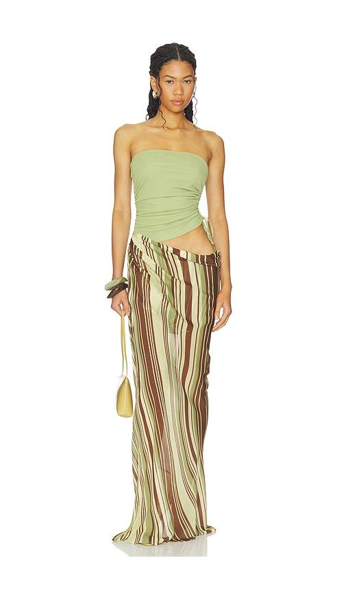 benni roscoe maxi dress in green. - size l (also in m, xl)