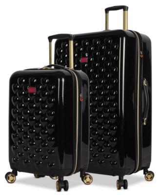 betsey johnson heart to heart hardside luggage collection