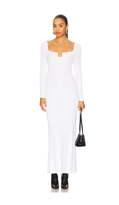 bevza kate long dress in white. - size l (also in m, s, xs)