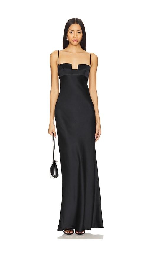 bevza square bra dress in black. - size m (also in s)