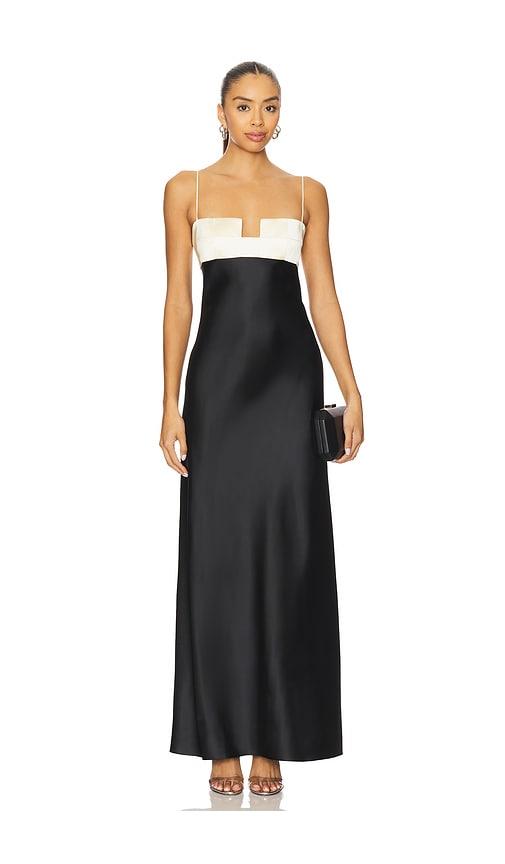 bevza x revolve square bra dress in black,white. - size m (also in s, xs)