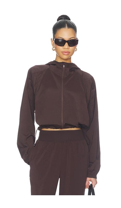 beyond yoga places to go uv protection jacket in brown. - size l (also in xs, s, m, xl)