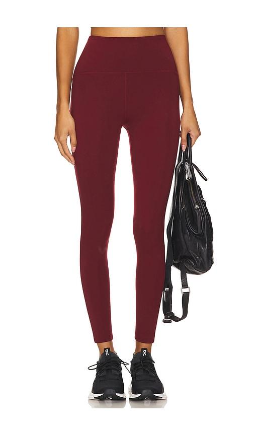 beyond yoga powerbeyond strive midi legging in burgundy. - size m (also in xs, xl)