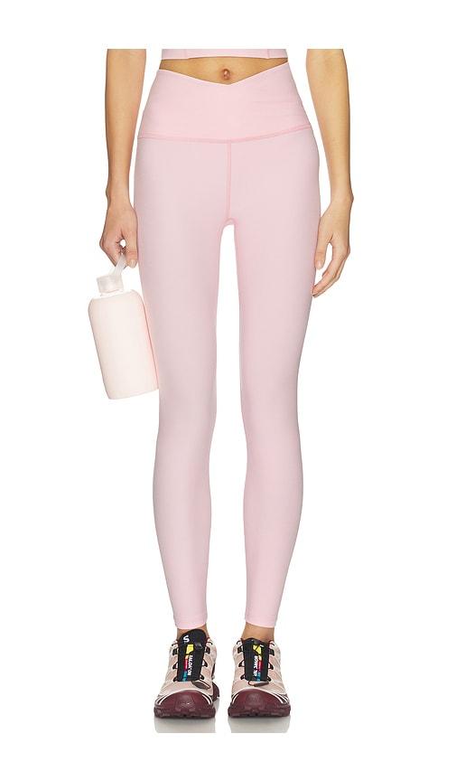 beyond yoga spacedye at your leisure high waisted midi legging in pink. - size l (also in m, xl)