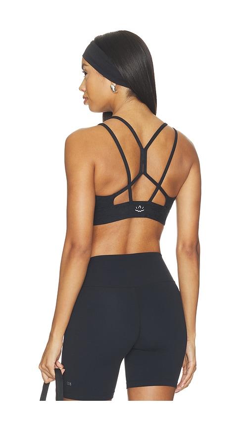 beyond yoga spacedye back to it strappy bra in navy. - size l (also in m, s, xs)