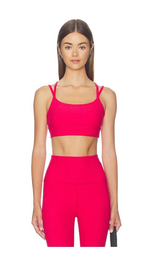 beyond yoga spacedye back to it strappy bra in red. - size l (also in xs, s, m)