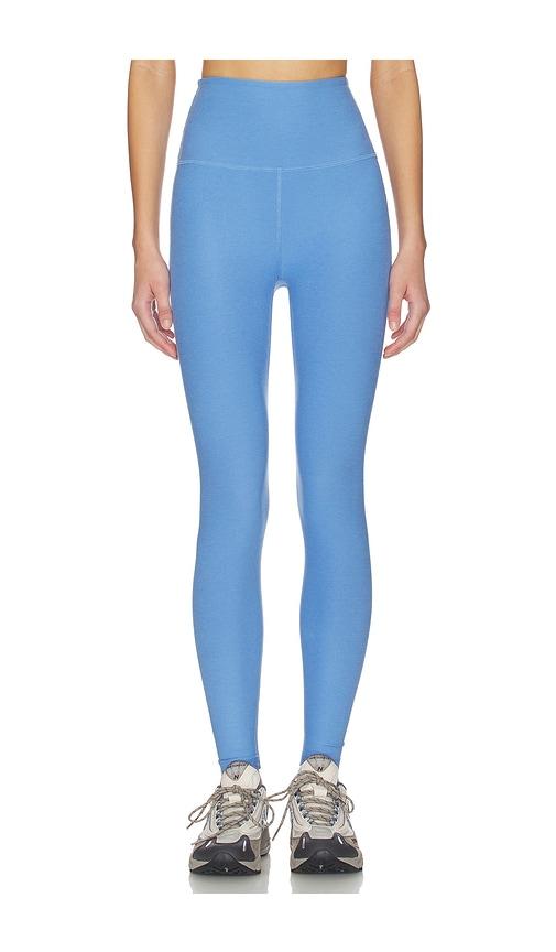beyond yoga spacedye caught in the midi high waisted legging in baby blue. - size l (also in xs, s, m, xl)