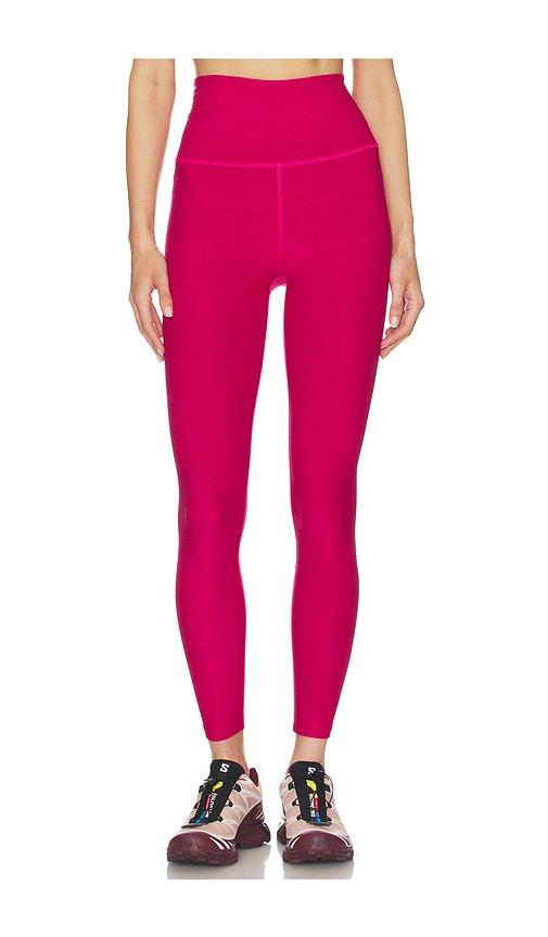 beyond yoga spacedye leggings in fuchsia. - size l (also in s, xs, m, xl)