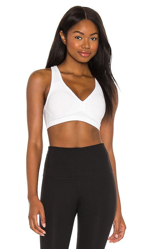 beyond yoga spacedye lift your spirits sports bra in white. - size l (also in m, xl, xs)