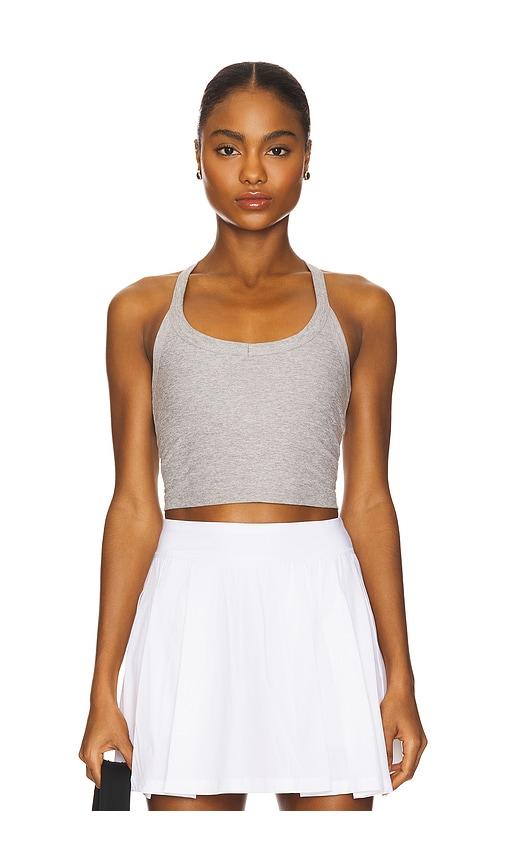 beyond yoga spacedye on the up cropped tank top in grey. - size l (also in xs, s, m, xl, xxs)
