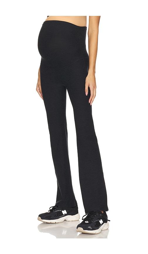 beyond yoga spacedye practice maternity pant in black. - size l (also in xs, s, m, xl)