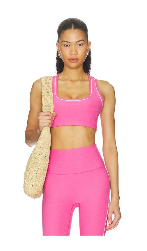 beyond yoga spacedye ready bra in pink. - size l (also in s, xs, m)