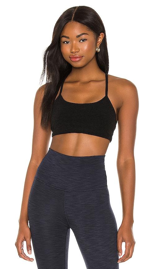 beyond yoga spacedye slim racerback bra in black. - size l (also in s, xs, m, xl)