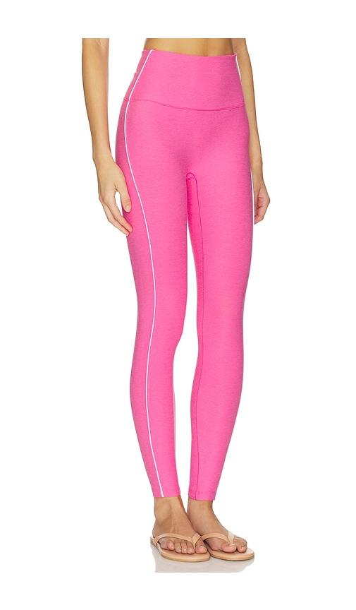 beyond yoga spacedye streamline legging in pink. - size l (also in s, xs, m, xl)