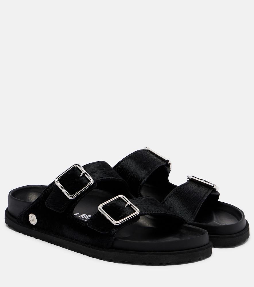 birkenstock 1774 arizona calf hair slides