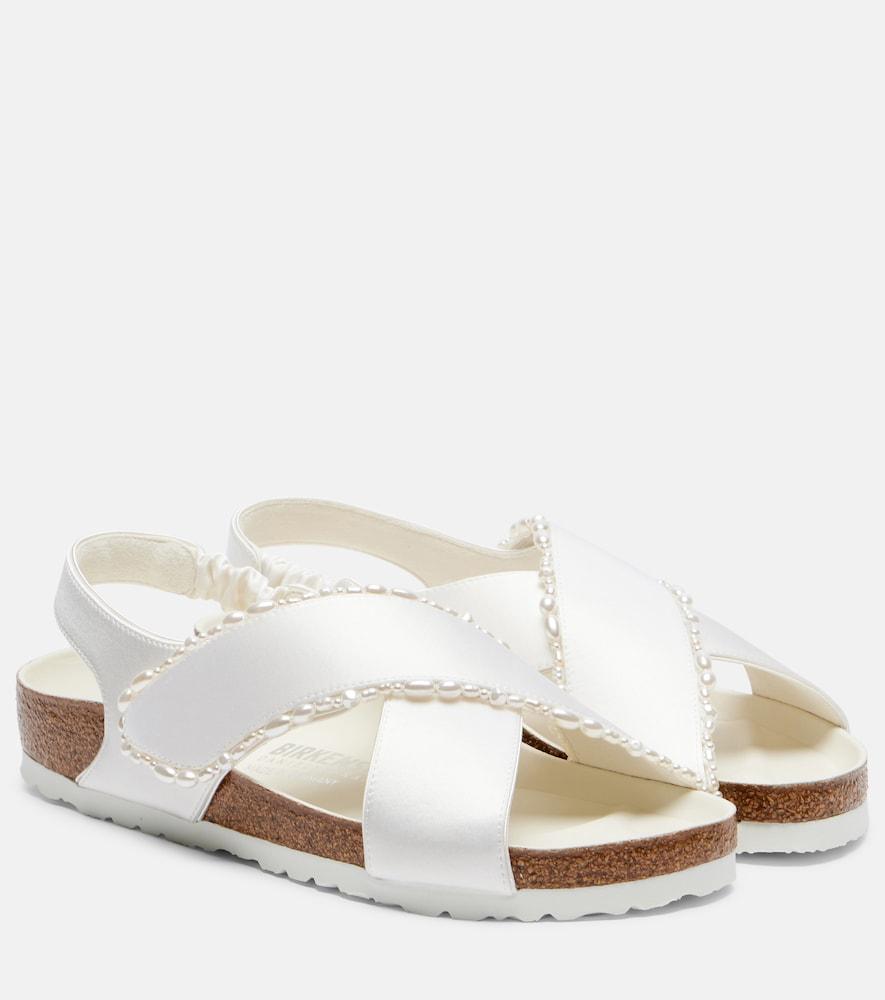 birkenstock 1774 x danielle frankel tulum embellished satin sandals