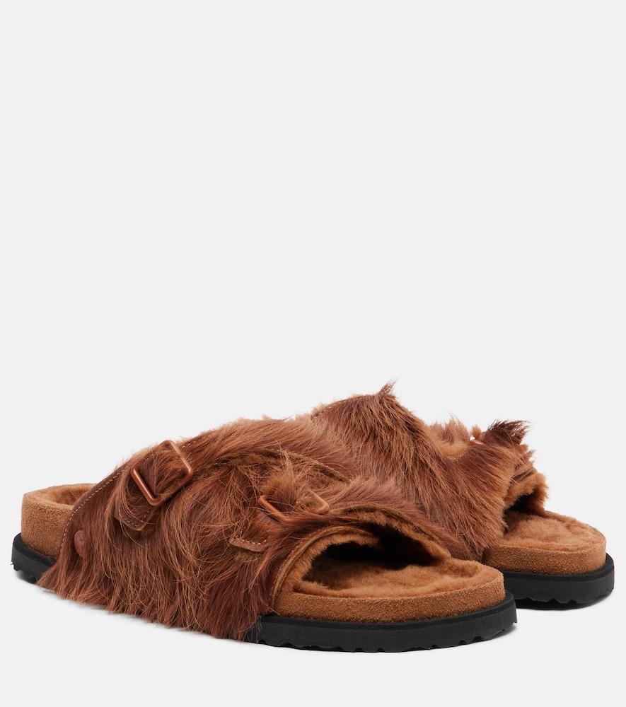 birkenstock 1774 zurich shearling slides
